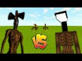 Siren Head vs LightHead in Minecraft