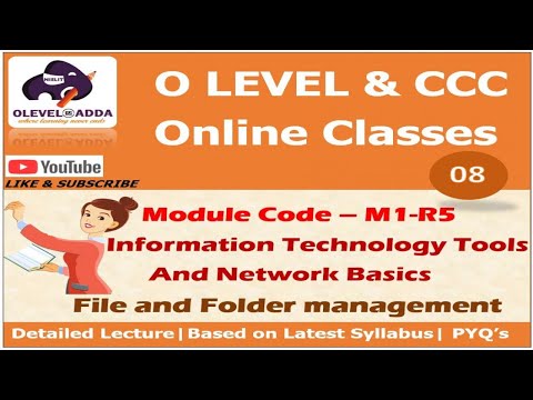 Module Code- M1-R5 | Information Technology| Operating Systems |NIELIT OLEVEL| CCC |Lecture -08