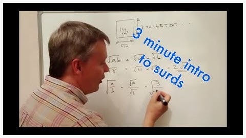 3 Minute Math - intro to surds