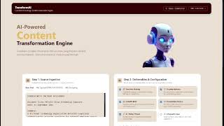 Transform AI | AI-Powered Automated Content Transformation | SIH 2026 Demo | PS 26154