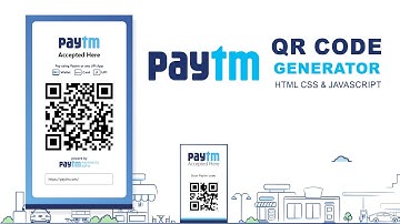 Paytm Clone QR Code Generator in HTML CSS & JavaScript | QR Code Generator in JavaScript