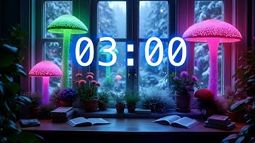 3 Minute Timer | Relaxing Music | Conservatory Fantastic Snow Timer