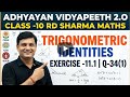 CLASS -10 RD SHARMA MATH CHAPTER-11 TRIGONOMETRIC IDENTITIES EXERCISE -11.1 QUESTION-34(1) CBSE ICSE