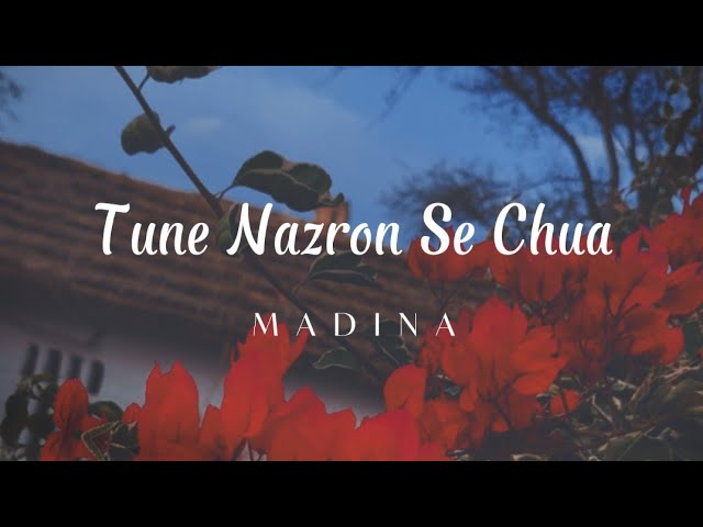 Tune Nazron se Chua - Madina Lyrics Video || Sunehh x Pvnk B3ats class=