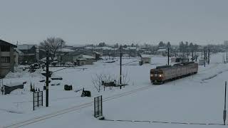 2022.1.3　トキめき鉄道　455＆413系国鉄急行色　快速８３５０Ｍ