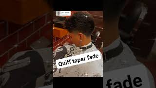 Quiff style TAPER FADE