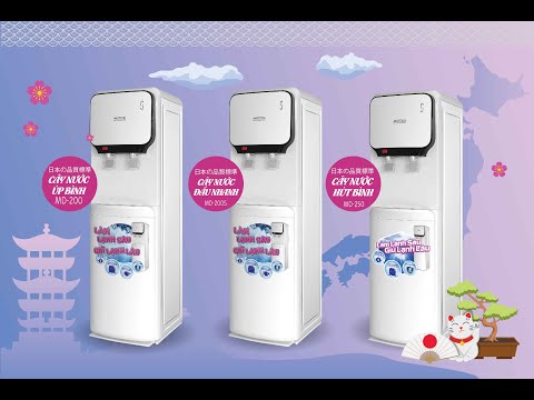 So sánh 2 mẫu cây nước nóng lạnh MUTOSI MD-250 và MD250S tự hút nước