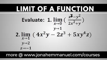 Limits and Continuity of Several variables | calculus #jonahemmanuel