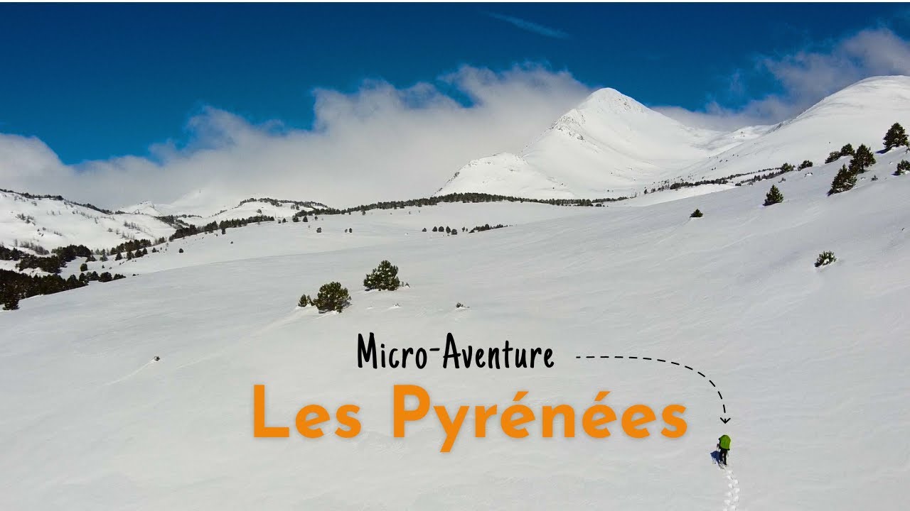TREK en hiver dans les PYRENEES, le capcir en raquettes à neige