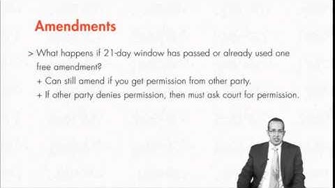 Module 5.2: Amendments and Relation Back