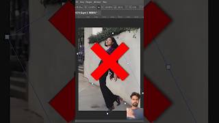 how to fix women posture with help of puppet warp tool in photoshop 2022 #shorts