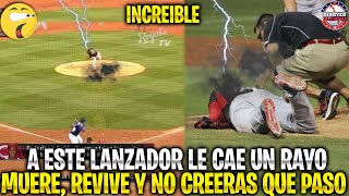 Este PELOTERO Le CAE un RAYO en PLENO JUEGO PIERDE la VIDA es REVIVIDO y NO CREERÁS lo que PASÓ MLB screenshot 2