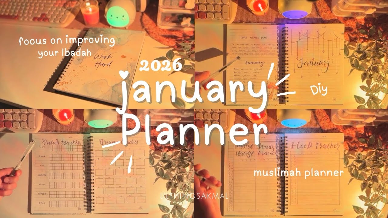 DIY Muslimah January Planner | Deen Focused Islamic Planner | Malayalam🤍