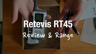 Retevis RT45 Walkie Talkie (Review and Range Test)