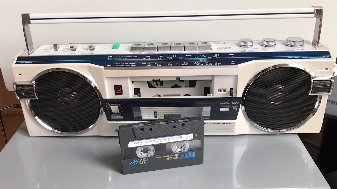 Sanyo m 7770 K Stereo Boombox Golden Era 80s YouTube