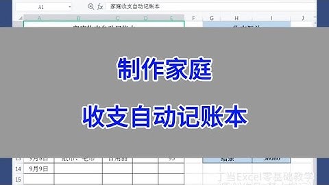 WPS Excel：制作家庭收支自动记账本。#wps #excel #办公技巧