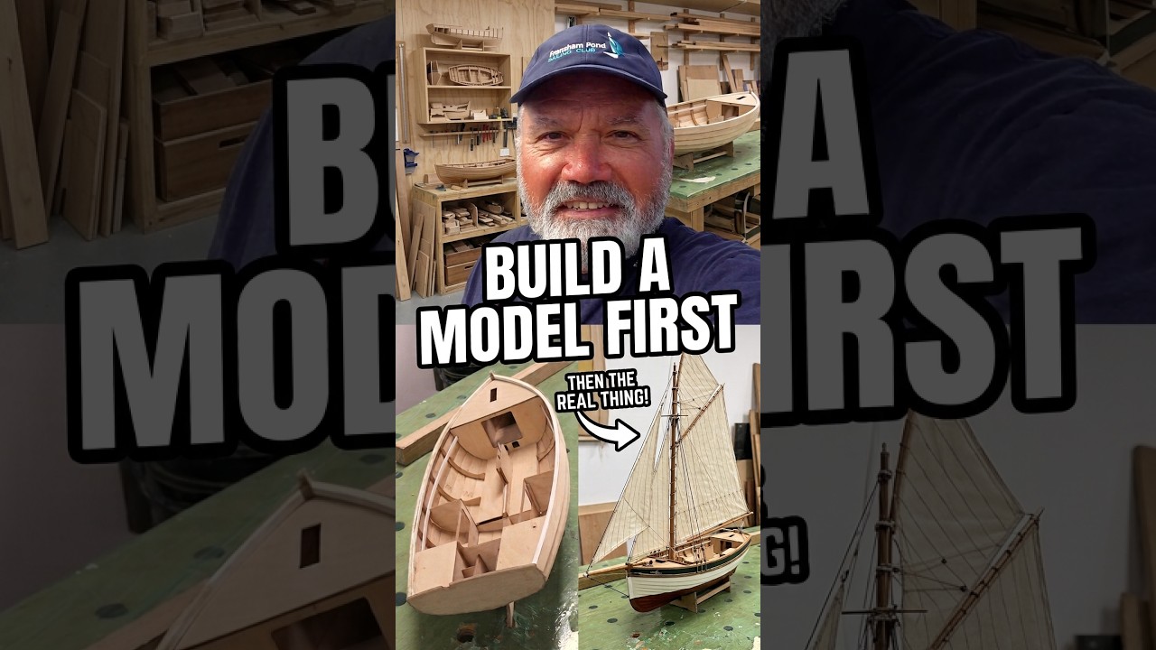 ⁣Building a model Ebihen 16, then the real thing full story on Ep109 Sailing Kate Louise