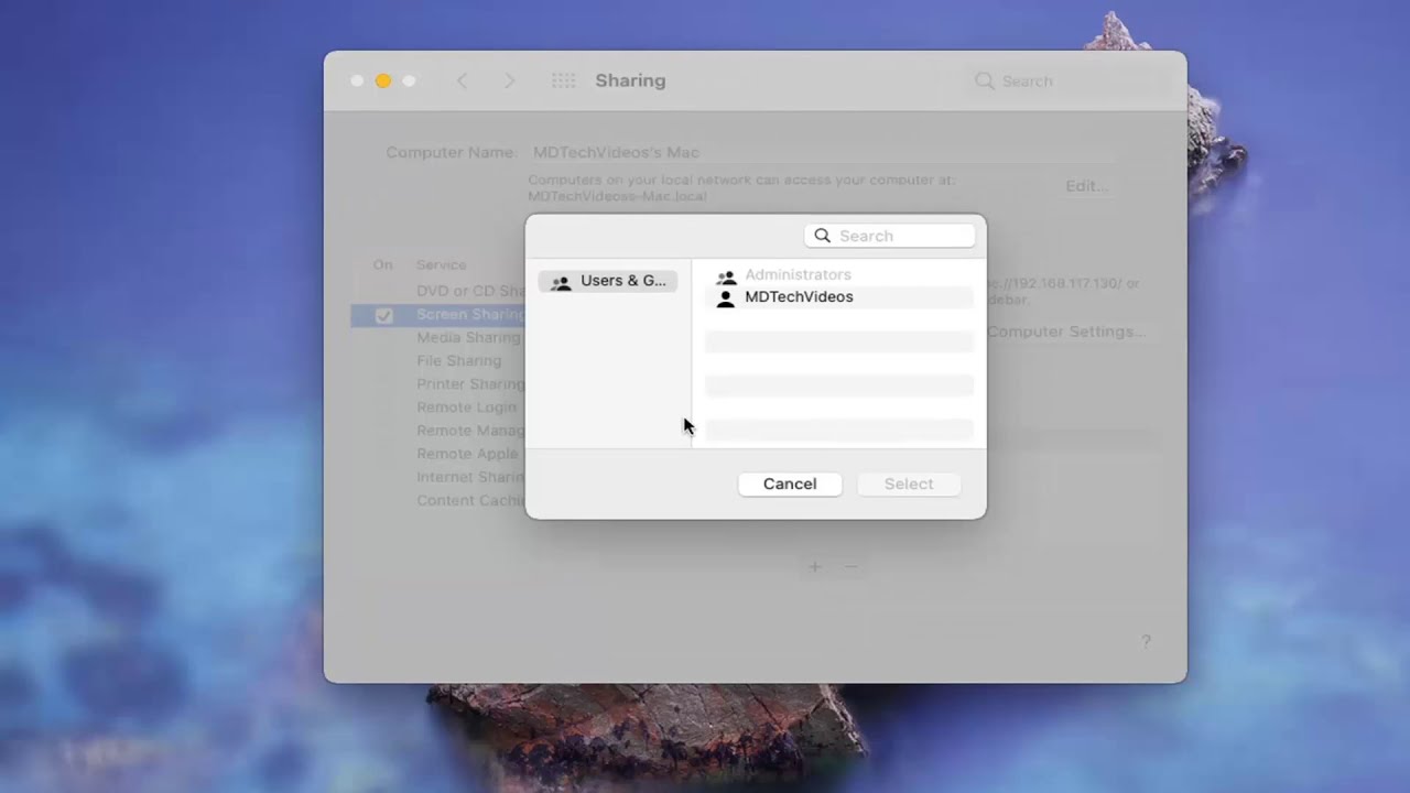 macos share screen with others who use mac