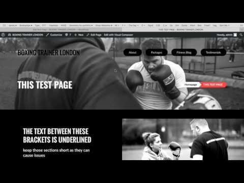 Visual Composer Demo for Paul's Website - Using Templates