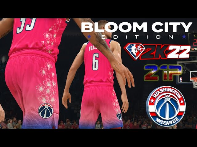 NBA 2K22 Washington Wizards 21-22 Jersey Pack (With Cherry Blossom