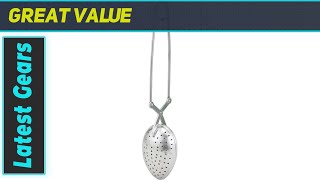 HIC Long Handle Loose Leaf Snap Tea Infuser Spoon: Steep Tea with Robust Flavor!