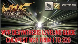 FFXIV: SB - Weaver Desynthesis Guide Cheapest Way to Level from 1 to 320 screenshot 5