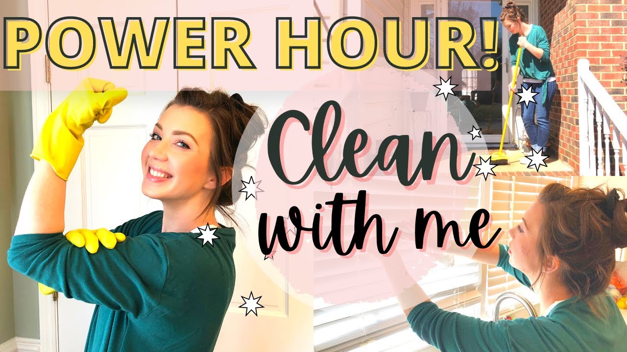 ⚡️POWER HOUR clean with me 2021 | CLEANING MOTIVATION | speed cleaning | LAUNDRY MOTIVATION