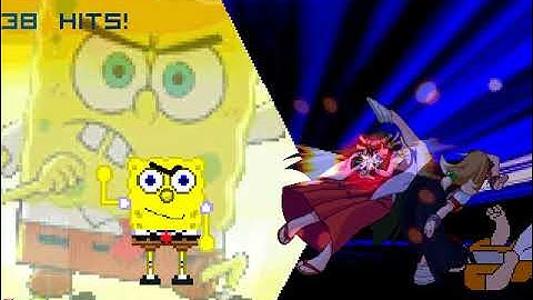 MUGEN Request: Spongebob V2 & Akane Inuwaka Vs Rick Renalds & Maori Kasuga