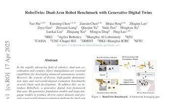 RoboTwin: Dual-Arm Robot Benchmark with Generative Digital Twins