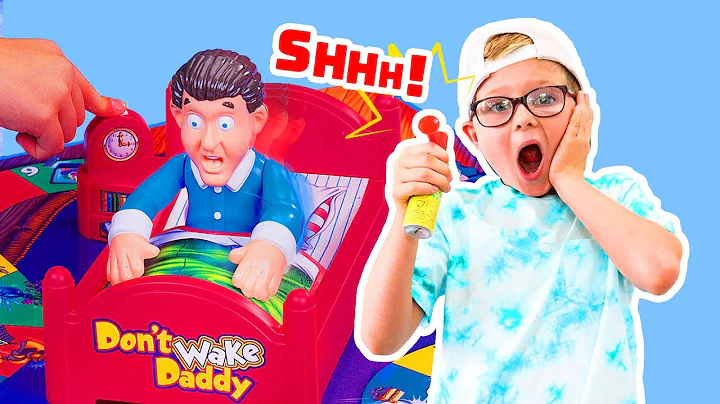 Kids Play Don't Wake Daddy Challenge In Real Life | Pretend Play Fun