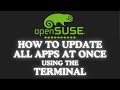 How To Update All Apps At Once Using The Terminal In openSUSE | Step-By-Step Linux Tutorial