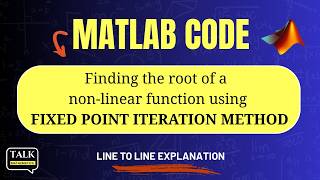 To find the root of a non linear equation using Fixed Point iteration method | Numerical analysis