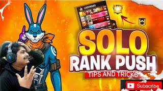 Solo Rank Push Tips And Tricks | Free Fire 🔥| How To Push Rank In Solo Mode |- Grandmaster... 🙏