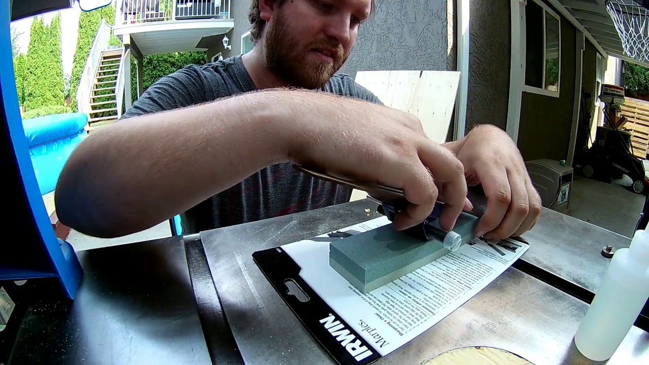 Sharpening A Hand Plane Blade YouTube