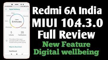 Full Review MIUI 10.4.3.0 Redmi 6A India Based Android Pie 9.0, Download Redmi 6A New update MIUI