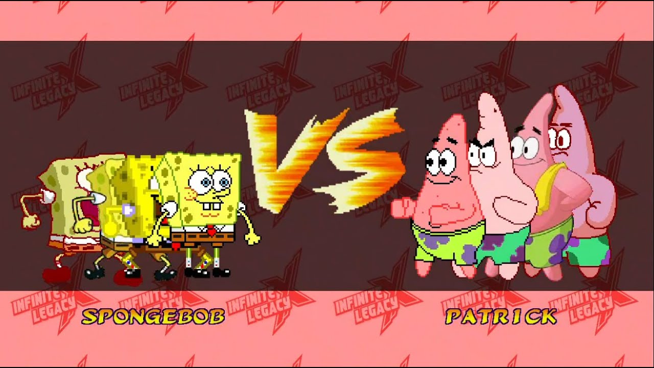 Ikemen GO - 4 versions of Spongebob vs 4 versions of Patrick