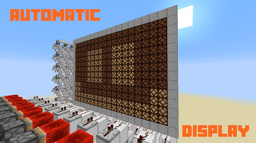 I Made a Automatic Redstone Lamp Display | Minecraft
