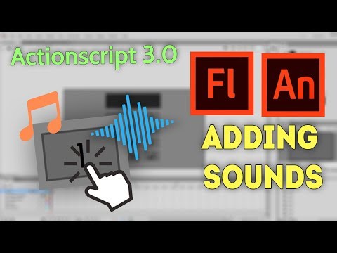 Adobe Flash/Animate Tutorial: How to add sound/audio through the library using Actionscript 3.0
