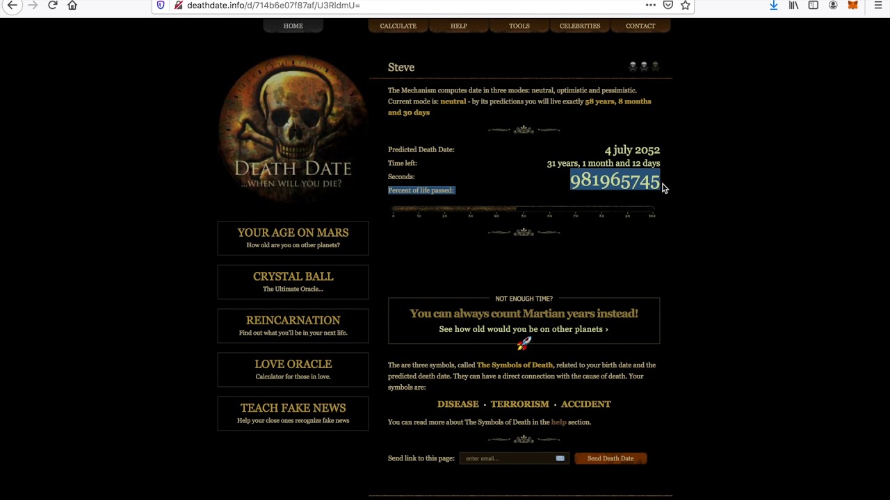 How to know your death date | When will I die?