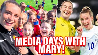 Media Days with Mary Earps & Nikita Parris | Ella Toone | World Cup content