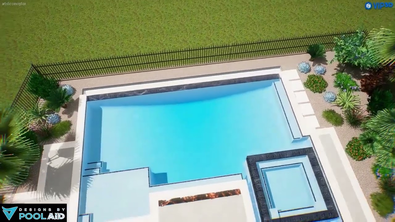 Pool & Spa, Outdoor Living Space - Designs By Pool Aid