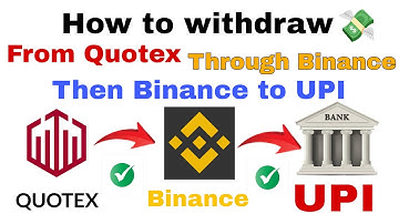 How to withdraw money from Quotex through Binance and Binance to bank account (UPI) || Tamil