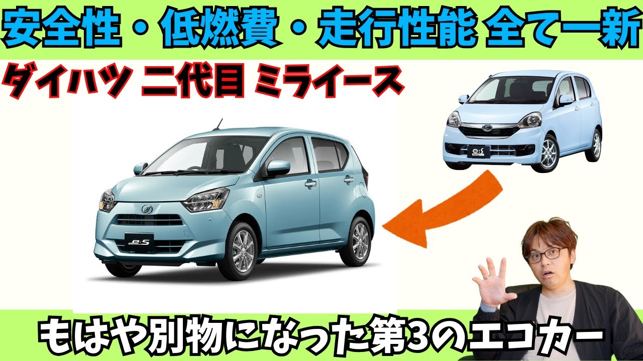 解説】コスパ+質感！もはや別物に進化した！ミライース2代目はどんな