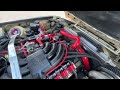 E30 1988 BMW 325I Sedan M20 Turbocharged Engine Bay