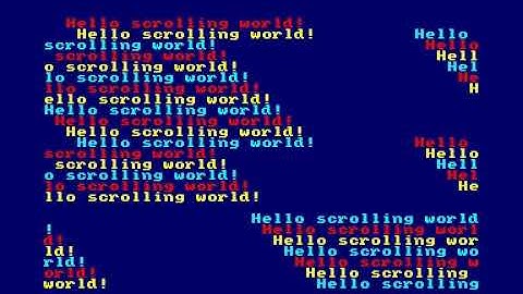 CPC Hardware scroll in BASIC
