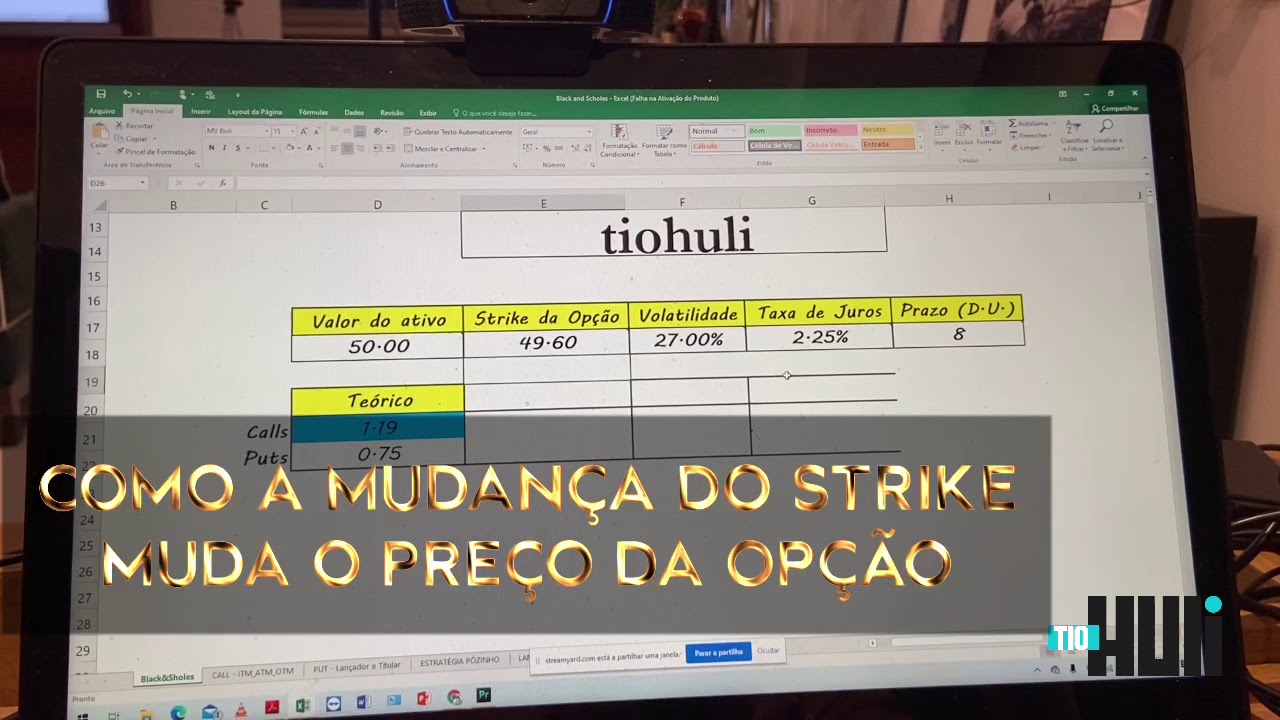 Como o strike afeta a opção - Mini curso disponibilizado pelo tio huli