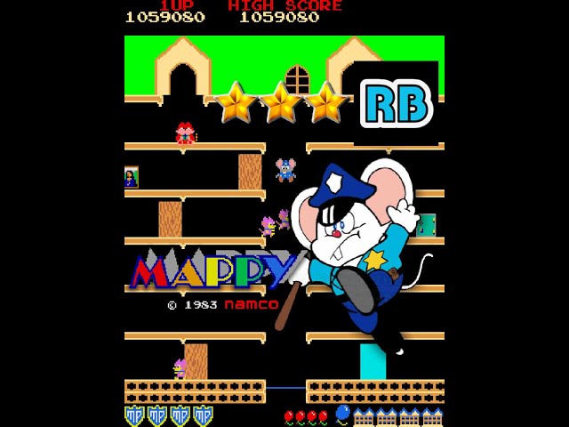 1983 [60fps] Mappy 1075810pts Nomiss Round50 - YouTube