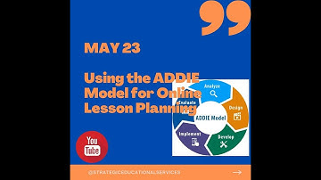 ADDIE Model for Lesson Planning Strategy Sunday