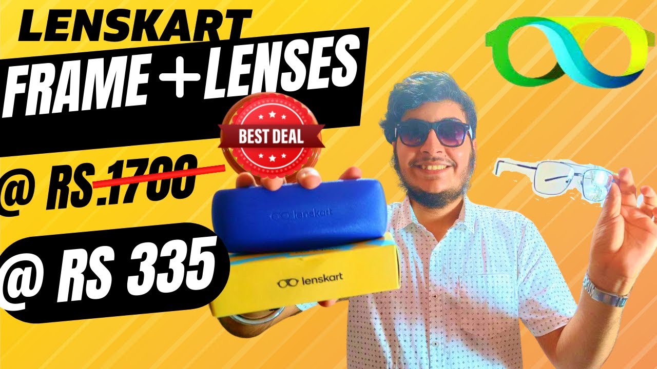 LENSKART EYEGLASSES 335 RS WITH FRAME HOW TO ORDER UNBOXING & REVIEW Pratham Sai YouTube