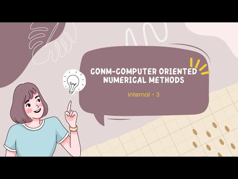 CONM-Solution for Question 4 of internal 3|| Under the guidance of Dr. Shaligram Prajapat